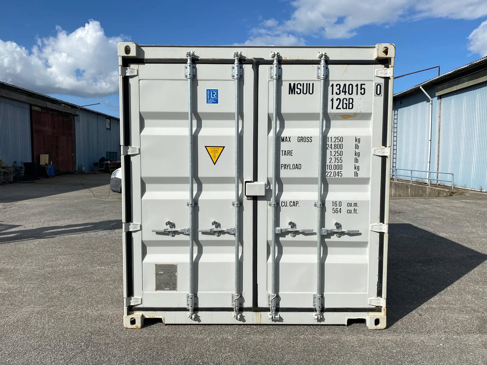 Container 10 piedi Bianco Crema RAL 9001 - Deposito Esterno - immagine 2