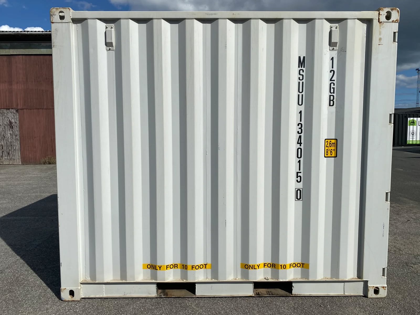 Container 10 piedi Bianco Crema RAL 9001 - Deposito Esterno - immagine 8