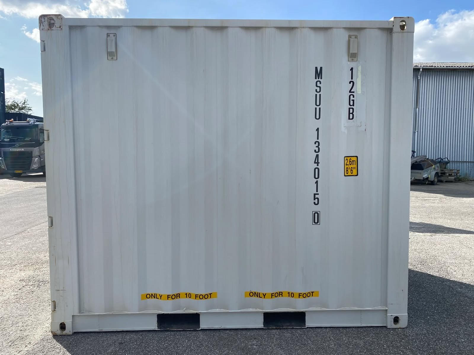 Container 10 piedi Bianco Crema RAL 9001 - Deposito Esterno - immagine 6