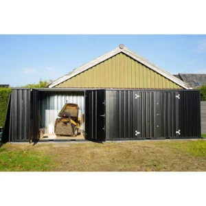 Container Smontabile Standard 8x2m Nero RAL 9005