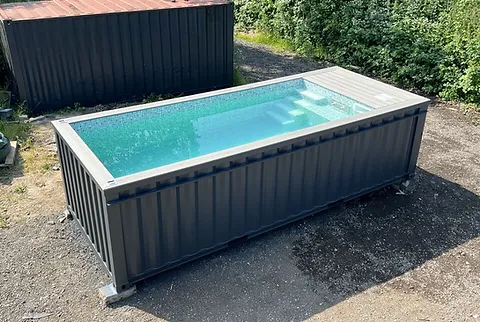 Piscina Container 20 Piedi con Getto Nuoto Controcorrente