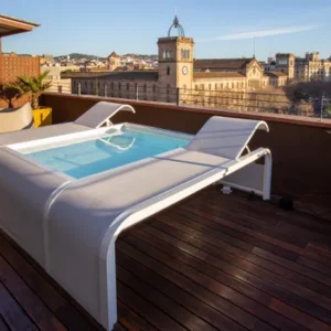 Piscina Mariposa GRE con Lettini Integrati