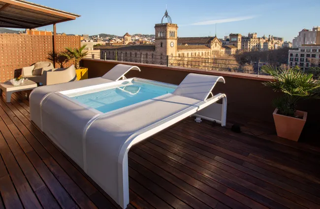 Piscina Mariposa GRE con Lettini Integrati